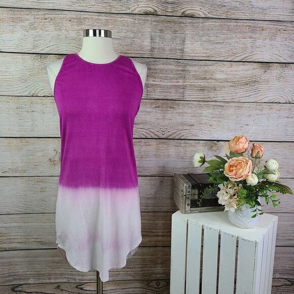 Feel the Piece Terre Jacobs Pink Ombre‎ Tank Dress XS Small - Picture 1 of 6